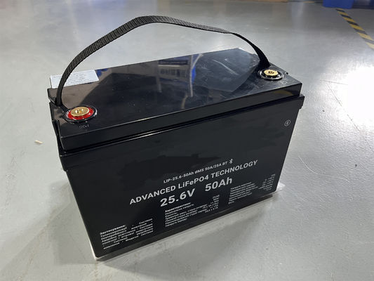 بطارية تخزين الطاقة الشمسية LiFePO4 12.8V 100Ah 1280Wh 25.6V 50Ah لسيارة العربة العربة التخييم سيارة RV