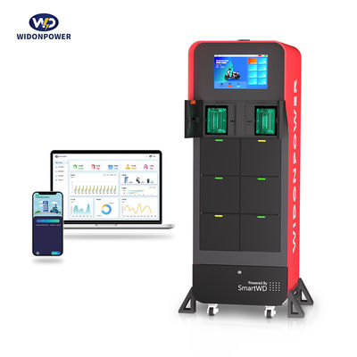 مركز تحويل شحن المركبات الكهربائية الآمن والمريح رمز QR / بطاقة ذكية محطات تبادل بطارية EV