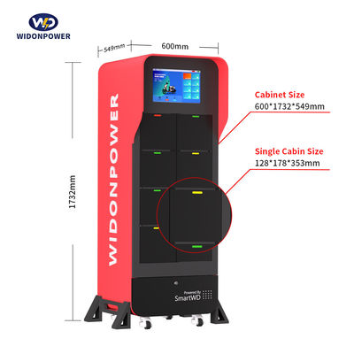 محطة تبادل بطاريات RFID للدراجات الكهربائية الدراجات النارية الدراجات الريكسية المدخل 100-240 فولت 50/60 هرتز قول وداعا لشحن الأوبئة